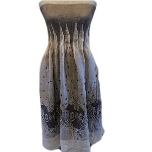 Versatile strapless Lapis Love dress, gray